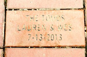Some college friends chipped in and got them a brick that will remain in the USC horseshoe forever! 